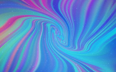 Açık Pembe, Astronomik yıldızlarla mavi vektör arka plan.