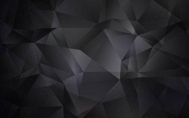 Koyu gri vektör çokgen şablonu.