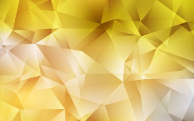 Koyu sarı vektör soyut çokgen desen.