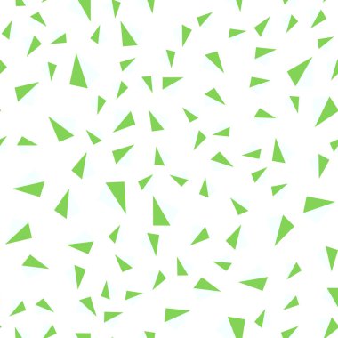 Açık yeşil vektörsüz, doğrular ve üçgenlerle izometrik düzen.