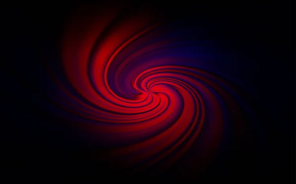 Donkerroze, rode vectorachtergrond met gebogen lijnen. — Stockvector