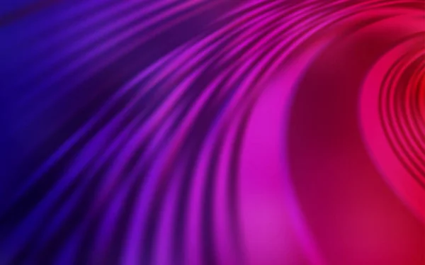 Dark Purple, fondo vectorial rosa con líneas curvas . — Vector de stock