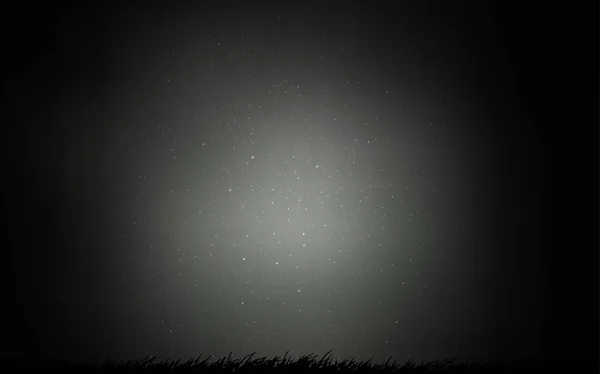 Textura vectorial gris oscuro con estrellas de la Vía Láctea . — Vector de stock