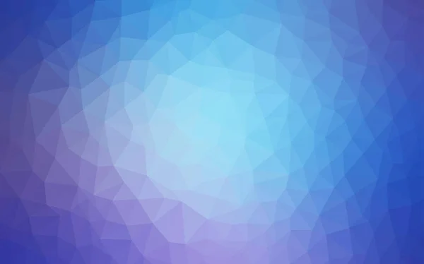 Hellrosa, blauer Vektor-Dreieck-Mosaik Hintergrund. — Stockvektor