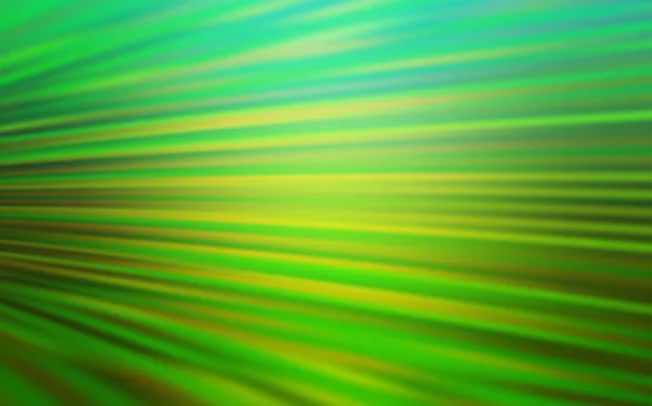 Textura vetorial verde claro com linhas coloridas. — Vetor de Stock