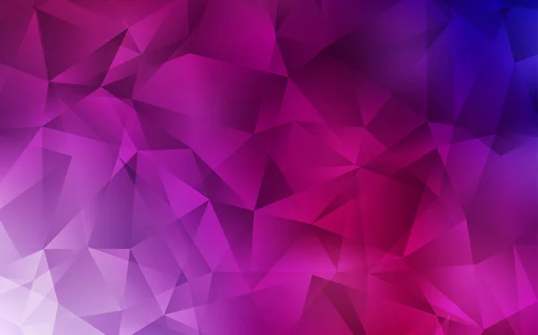 Темно-фіолетова, рожева векторна мозаїчна текстура трикутника . — стоковий вектор