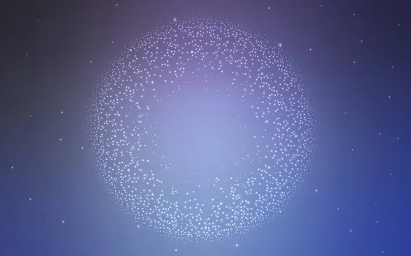 Modèle vectoriel violet clair avec étoiles de l'espace . — Image vectorielle