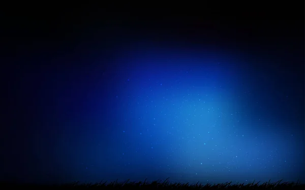 Fondo vector azul oscuro con estrellas de galaxias . — Vector de stock