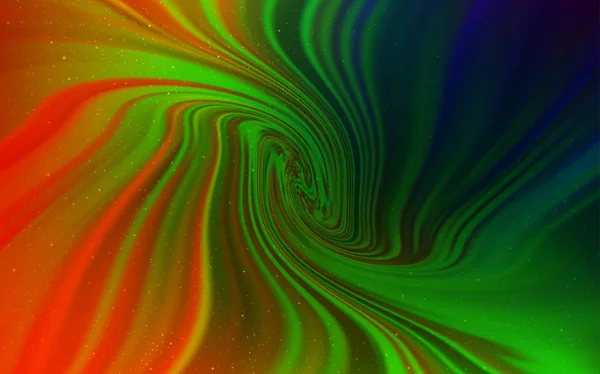 Agencement vectoriel multicolore foncé avec étoiles cosmiques . — Image vectorielle