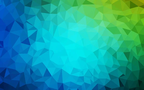 Modèle polygonal abstrait bleu clair, vecteur vert . — Image vectorielle