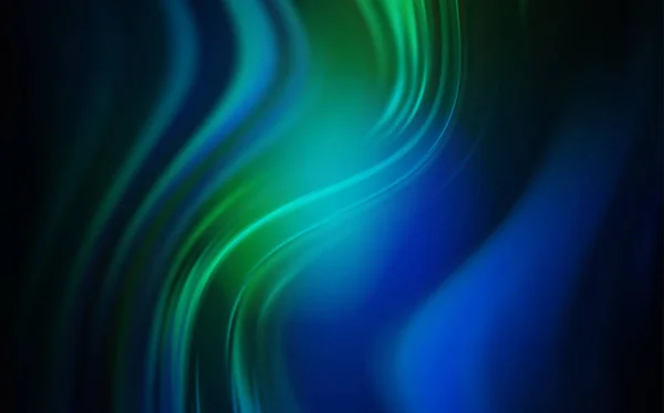 Donkerblauw, groene vector kleurrijke wazig decor. — Stockvector