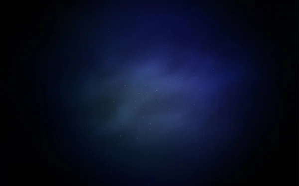 Diseño vectorial azul oscuro con estrellas cósmicas . — Vector de stock