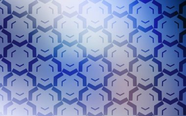 Kavisli çizgilerle Açık Mavi vektör düzeni.