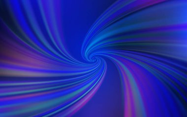 Bükülmüş çizgilerle hafif BLUE vektör arkaplanı.