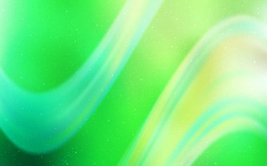 Kozmik Yıldızlar ile açık yeşil vektör düzeni.