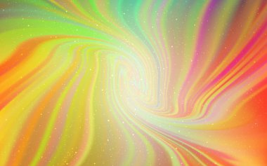 Açık yeşil, kırmızı vektör doku ile Samanyolu yıldız.