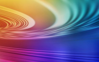 Kavisli çizgilere sahip Açık Çok Renkli vektör zemini.