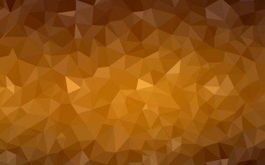 Koyu Turuncu vektör çokgen şablonu.