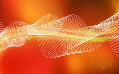 Açık Turuncu vektör parlak şablonu bulanıklaştırdı.