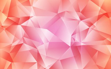 Açık Pembe vektör çokgen arkaplan.