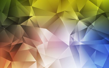 Açık Mavi, Sarı vektör üçgen mozaik doku.