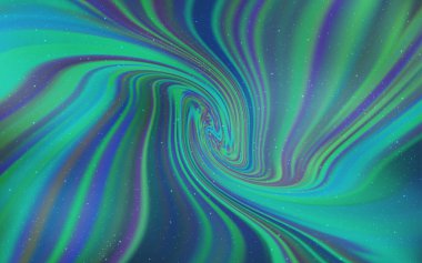 Kozmik Yıldızlar ile açık mavi vektör düzeni.