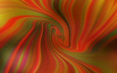 Kozmik Yıldızlar ile koyu turuncu vektör düzeni.