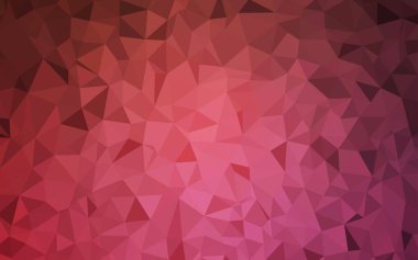 Açık Pembe, Kırmızı vektör düşük poli düzeni.