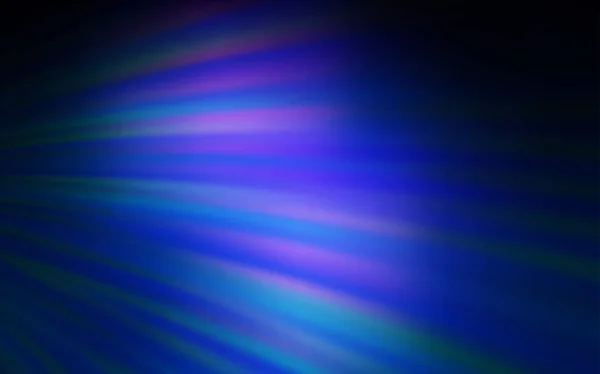Donkerblauwe vector achtergrond met gebogen lijnen. — Stockvector