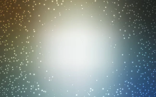 Ανοιχτό μπλε, κίτρινο διάνυσμα φόντο με αστρονομικά αστέρια. — Διανυσματικό Αρχείο