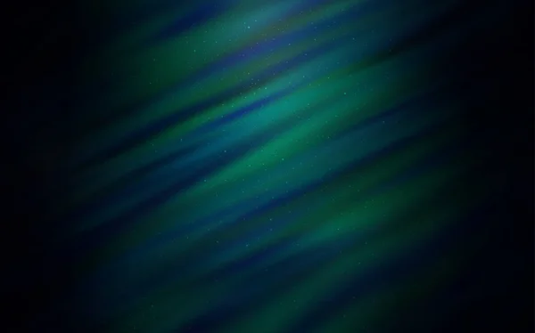 Темно-зелений векторний візерунок з зірками нічного неба . — стоковий вектор