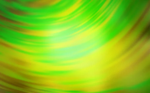 밝은 초록색, 노란색 벡터 흐리게 밝은 패턴. — 스톡 벡터