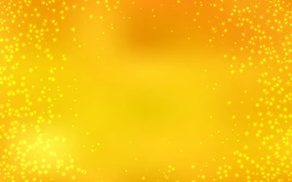 Modèle vectoriel orange clair avec étoiles spatiales . — Image vectorielle