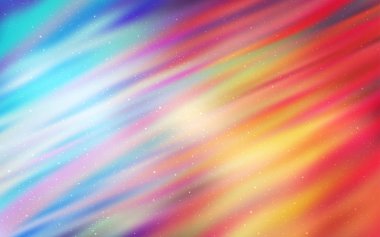 Açık mavi, galaksi yıldızları ile kırmızı vektör arka plan.