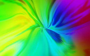 Bükülmüş çizgileri olan çok renkli vektör arkaplanı.