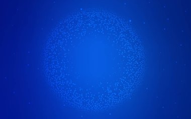 Koyu mavi vektör düzen kozmik yıldız ile.