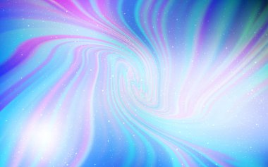 Pembe ışık, vektör şablon alan yıldız ile mavi.