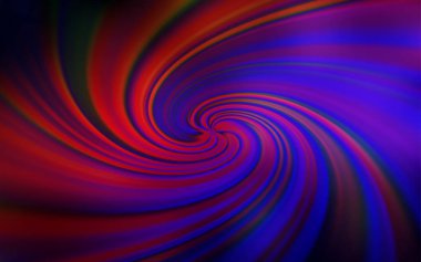 Koyu mavi, kıvrımlı çizgileri olan kırmızı vektör şablonu.