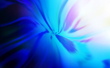 Eğri çizgileri olan hafif BLUE vektör arkaplanı.