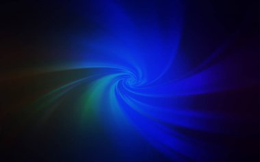 Koyu mavi, yeşil vektör bulanık parlayan soyut arkaplan.