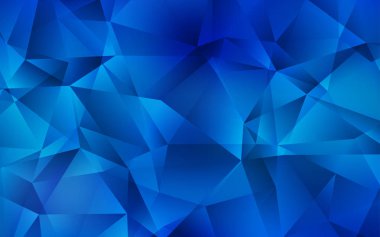 Işık Mavisi vektörü üçgen arkaplan.