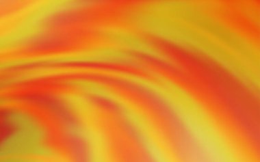 Eğri çizgileri olan Açık Turuncu vektör şablonu.