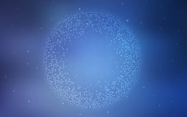 Kozmik Yıldızlar ile açık mavi vektör düzeni.