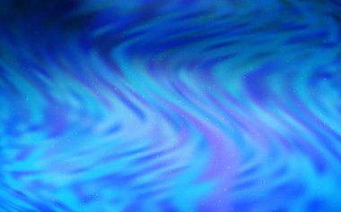 Kozmik Yıldızlar ile açık mavi vektör düzeni.