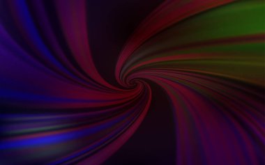 Eğri çizgileri olan koyu yeşil, kırmızı vektör arkaplan.