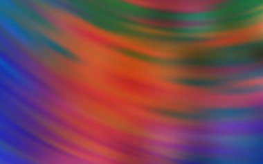 Açık Mavi, eğri çizgileri olan kırmızı vektör arkaplanı.