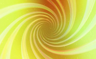 Açık yeşil, sarı vektör desen ile gece gökyüzü yıldız.