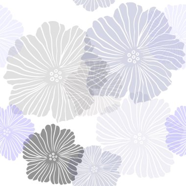 Dark Multicolor vector seamless natural artwork with flowers.