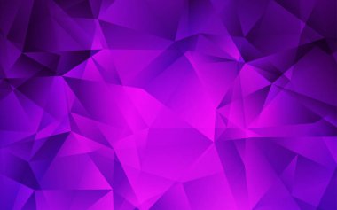 Koyu Mor, Pembe vektör çokgen arkaplan.