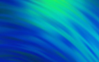 Açık Mavi, Kavisli çizgilerle yeşil vektör düzeni.